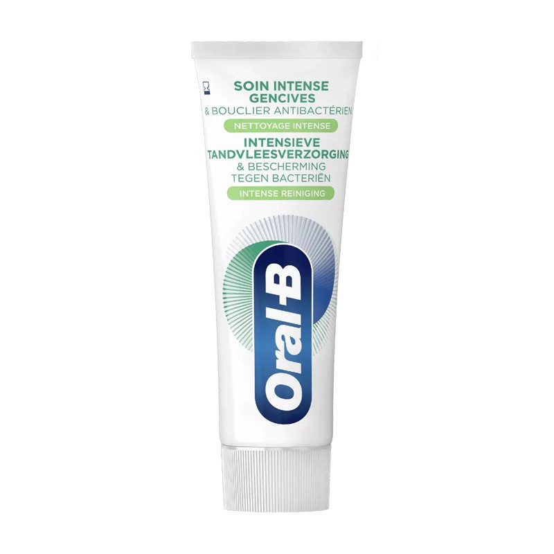 خمیر دندان آنتی باکتریال اورال بی مدل Intense clean حجم 75 میلی لیتر خمیر دندان آنتی باکتریال اورال بی مدل Intense clean حجم 75 میلی لیتر