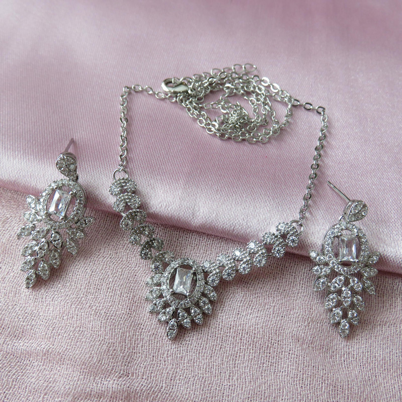 نیم ست زنانه فشن جویلری مدل Aria luxe کد FJ21