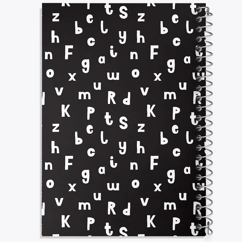 دفتر ژورنال نویسی 50 برگ خندالو مدل نقطه ای طرح حروف انگلیسی کد N636