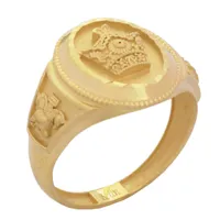 انگشتر طلا 18 عیار مردانه طلای مستجابی مدل آفر کد T472 سایز 63