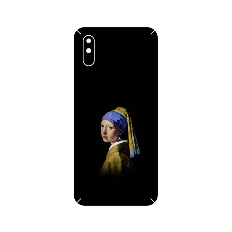 برچسب پوششی ماهوت مدل Girl with a Pearl Earring of Vermeer مناسب برای گوشی موبایل شیائومی Redmi 9A