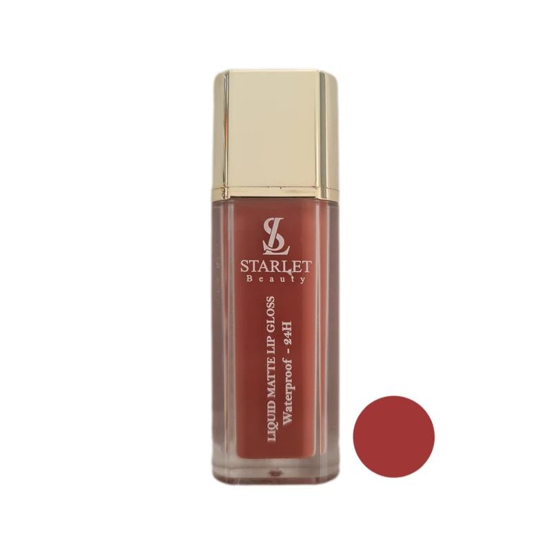 رژ لب مایع مات استارلت بیوتی مدل Waterproof  شماره 806