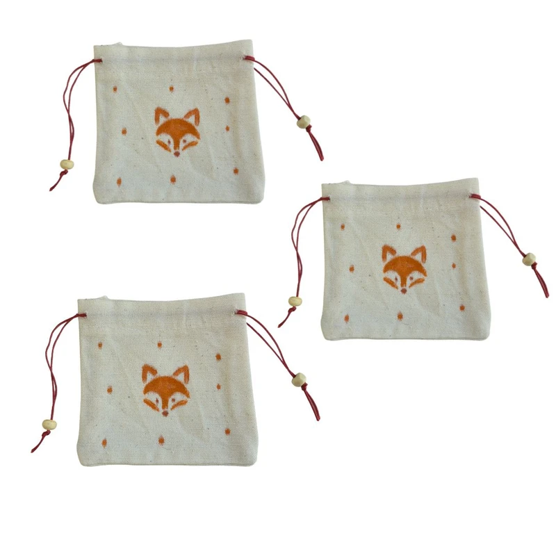 کیسه هدیه مدل نقاشی روباه بسته 3 عددی