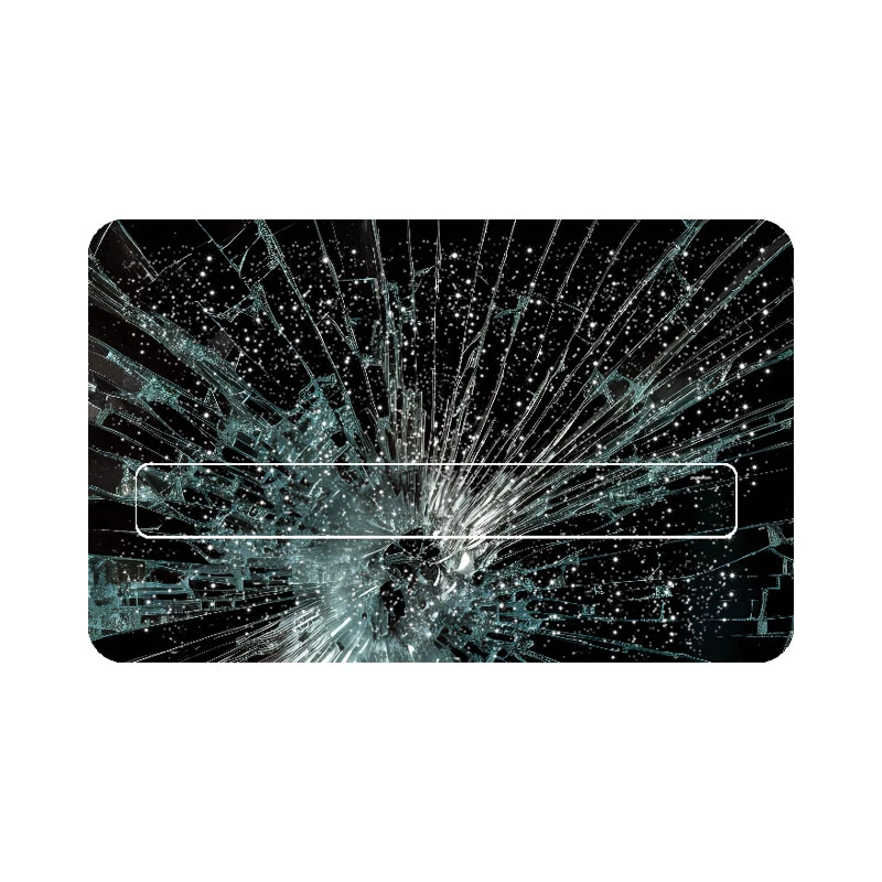 استیکر کارت مدل اکلیلی طرح شیشه کد sc0034