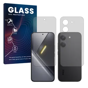 Glass Hydrogel model Matte Screen Protector for Xiaomi Poco X8 Pro mobile phone along with the back protector