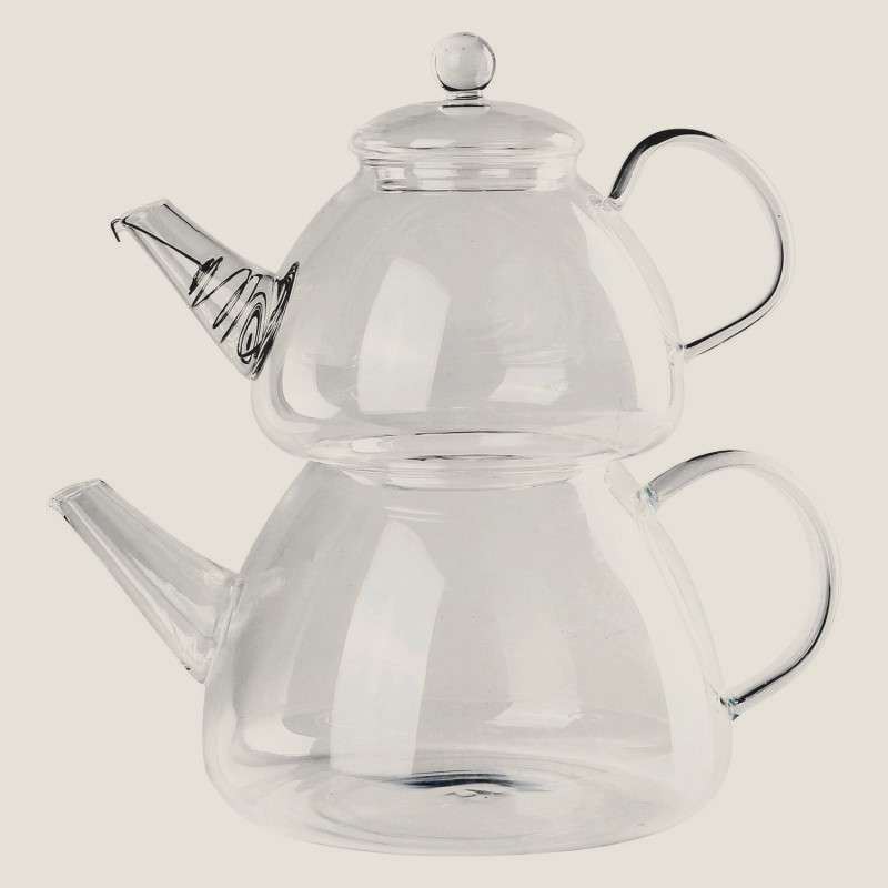 ست کتری و قوری مدل GLASS POT SET