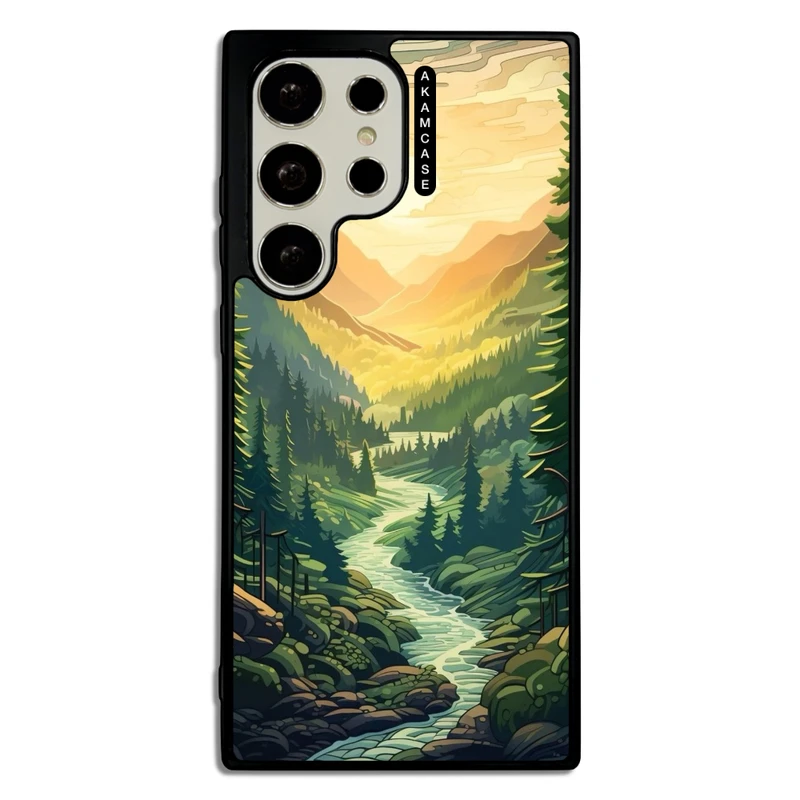 کاور آکام مدل AMC-WSGS23U-NATURE-4 مناسب برای گوشی موبایل سامسونگ Galaxy S23 Ultra