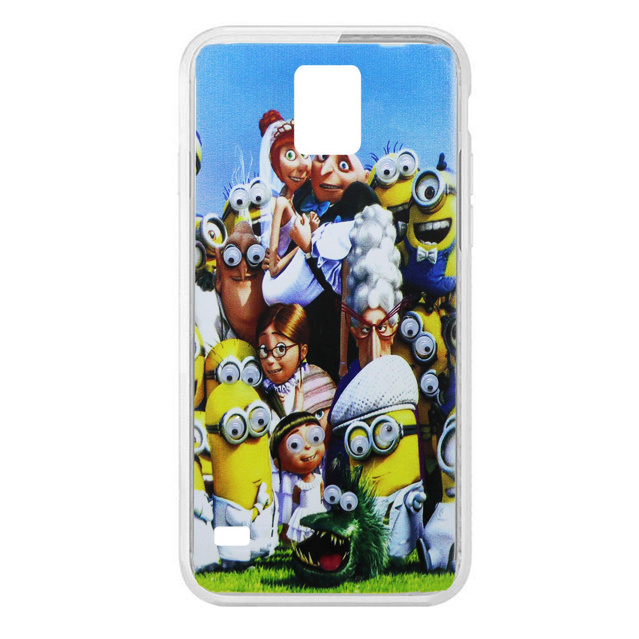 کاور طرح Minions Family مدل CLR-099 مناسب برای گوشی موبایل سامسونگ Galaxy S5