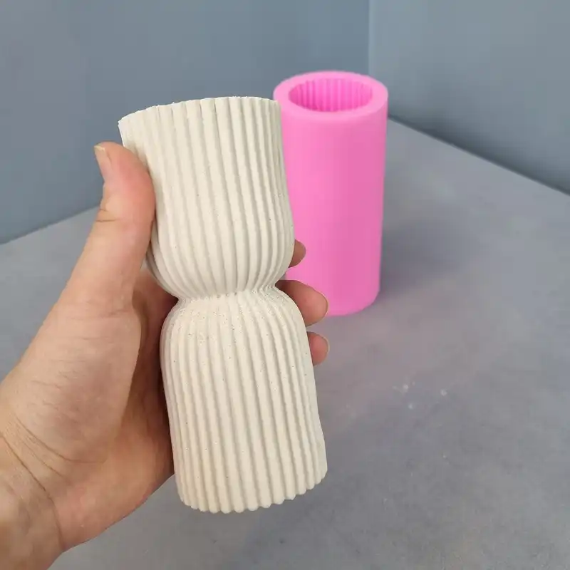 قالب شمع مدل استوانه کمر باريک کد 15