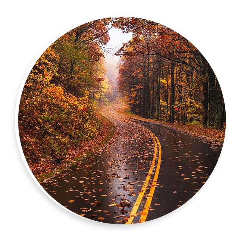 دیوارکوب طرح جاده پاییزی مدل wtb389