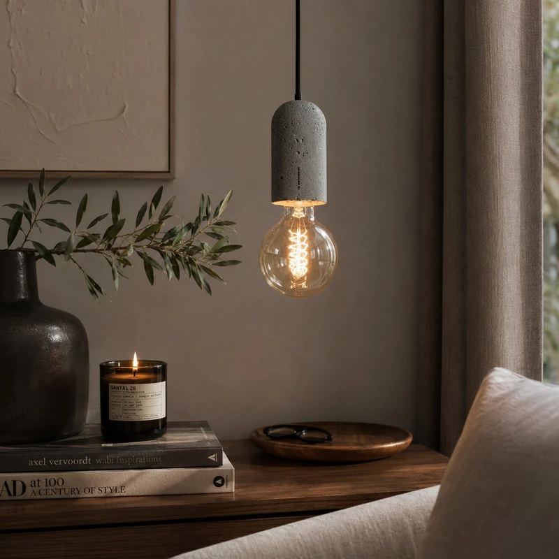 چراغ آویز بتنی  1 شعله ایکس پروداکتس مدل Luce Milano 