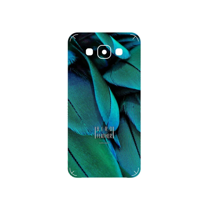 برچسب پوششی ماهوت مدل Green Feather مناسب برای گوشی موبایل سامسونگ Galaxy E7