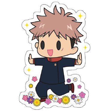 استیکر مدل Jujutsu Kaisen Itadori Yuuji with Flowers