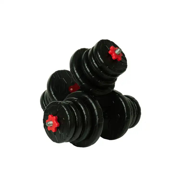 دمبل رادیس فیت مدل Gray Handle 12-Mix1 وزن 12 کیلوگرم بسته دو عددی