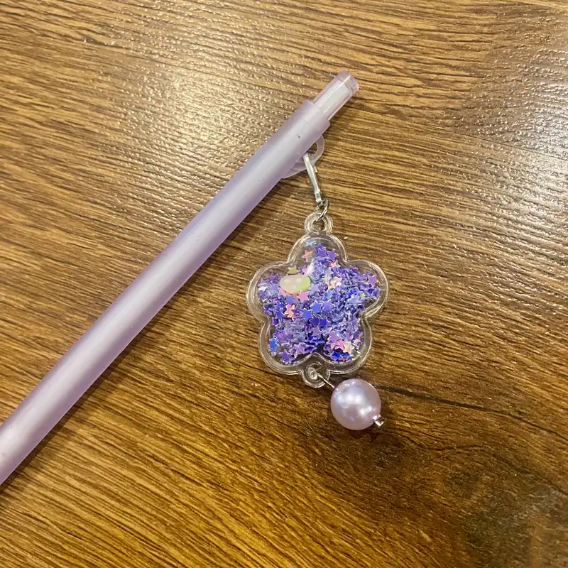 مداد نوکی 0.5 میلی متری مدل الماس دار طرح ستاره شیشه ای