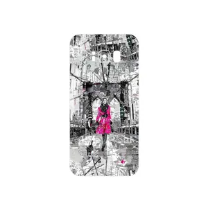 MAHOOT Collage of Catwalk Bridge Cover Sticker for Samsung Galaxy S8