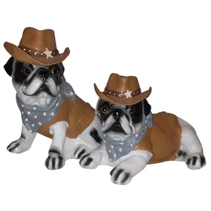 مجسمه دکوری مدل سگ کد 7 مجموعه دو عددی