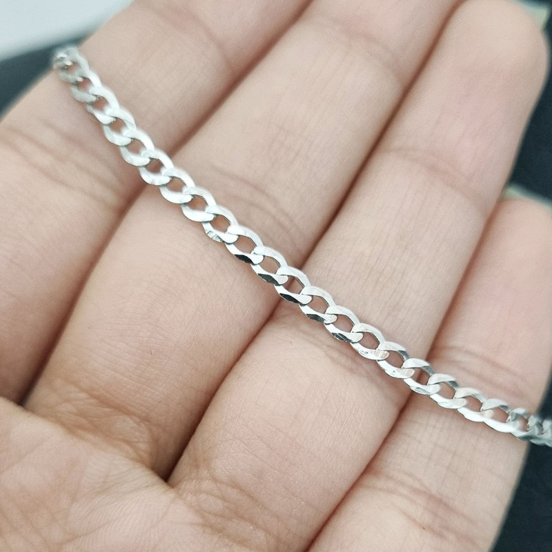 زنجیر نقره مردانه لیردا مدل 6.3