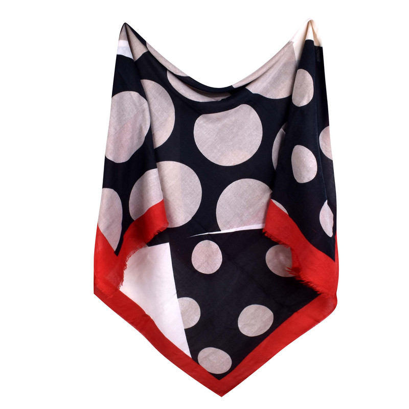 روسری زنانه مدل خال خالی