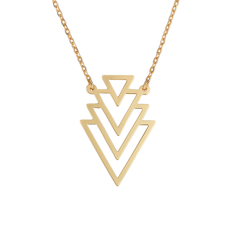 گردنبند طلا 18 عیار زنانه با طرح مینیمال طلاجات طرح پر کد 1027