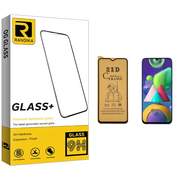 محافظ صفحه نمایش سرامیکی راندیکا مدل GLD مناسب برای گوشی موبایل سامسونگ Galaxy M21