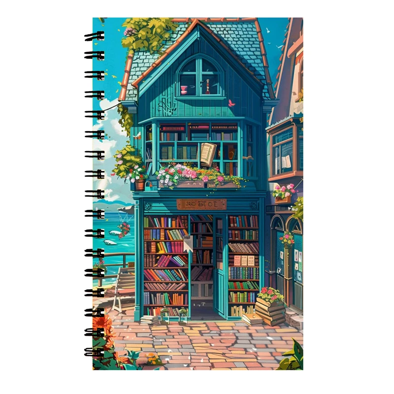 دفتر نت موسیقی 40 برگ طرح کتابخونه فانتزی کد 00987