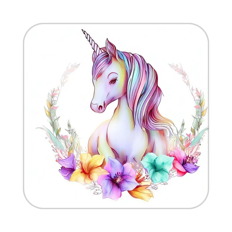 زیر لیوانی کاکتی طرح اسب تک شاخ و یونیکورن مدل mp32515