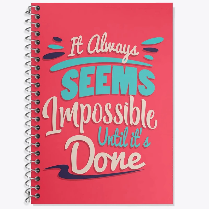 دفتر زبان 50 برگ خندالو مدل سه خط طرح جملات انگیزشی کد 24801