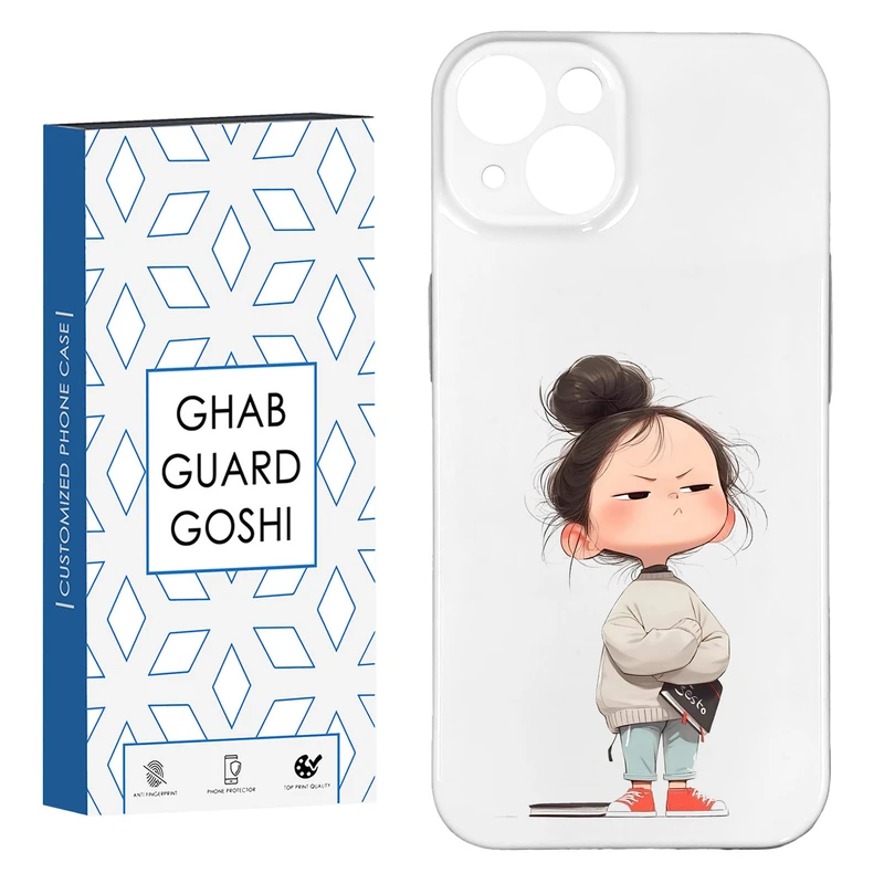 کاور قاب گارد گوشی طرح فانتزی دختر ملوس  کد HARD-08   مناسب برای گوشی موبایل اپل IPHONE 13 / 14