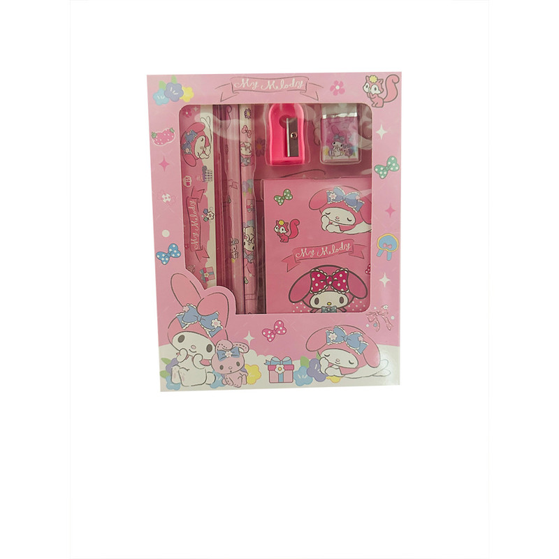 بسته لوازم تحریر مدل my melody بسته 6 عددی