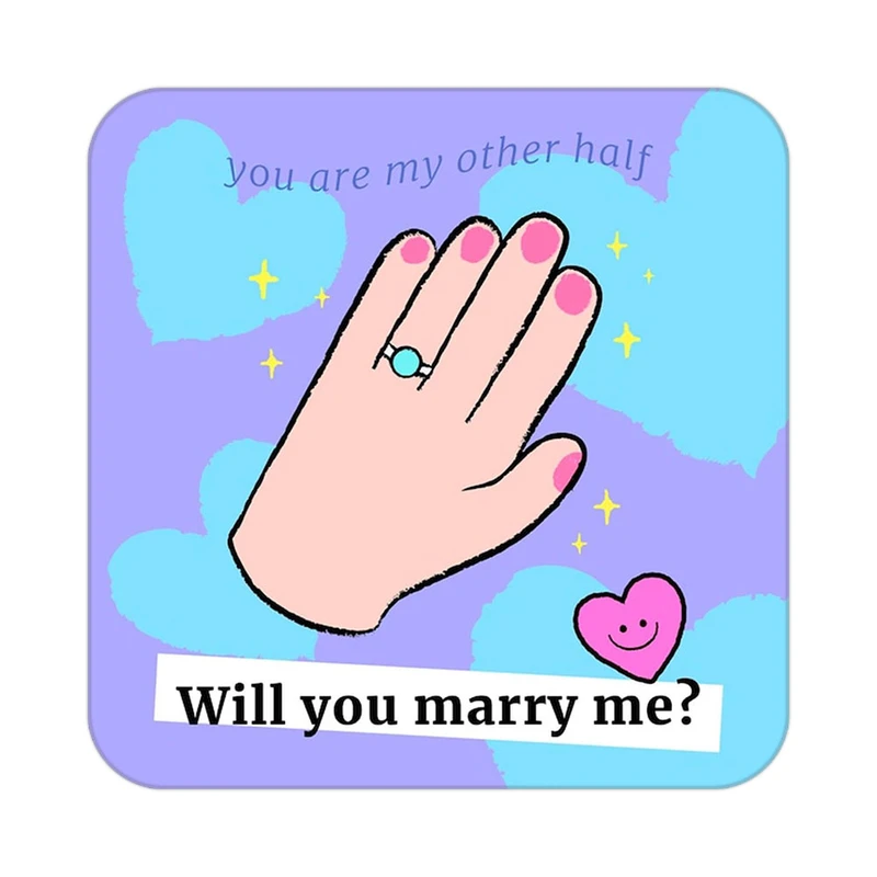 زیر لیوانی کاکتی طرح عاشقانه مدل mp37047