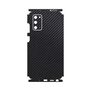 MAHOOT Black-Carbon-Fiber Cover Full skin Sticker for Samsung Galaxy Note20