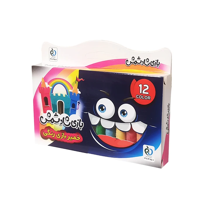 خمیر بازی بازی شاد مدل جعبه ای بسته 12 عددی