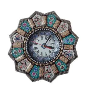 ساعت خاتم کاری مدل خورشیدی گل و مرغ کد 148