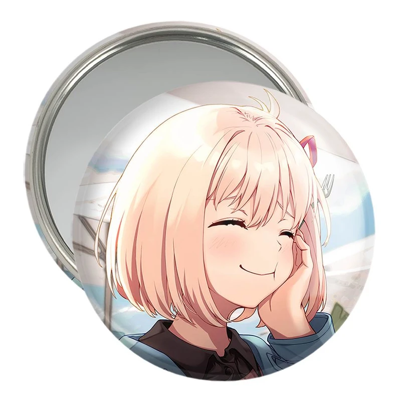 آینه جیبی خندالو مدل چیساتو انیمه Lycoris Recoil  کد 22982