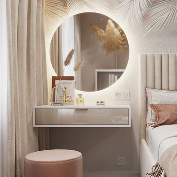 آینه دیواری مدل بک لایت گرد