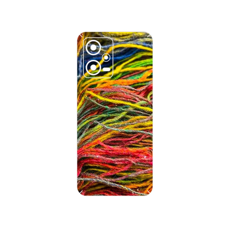 برچسب پوششی ماهوت مدل Fabric Texture 9 مناسب برای گوشی موبایل شیائومی Redmi Note 12 5G