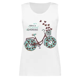 تاپ زنانه طرح bicycle