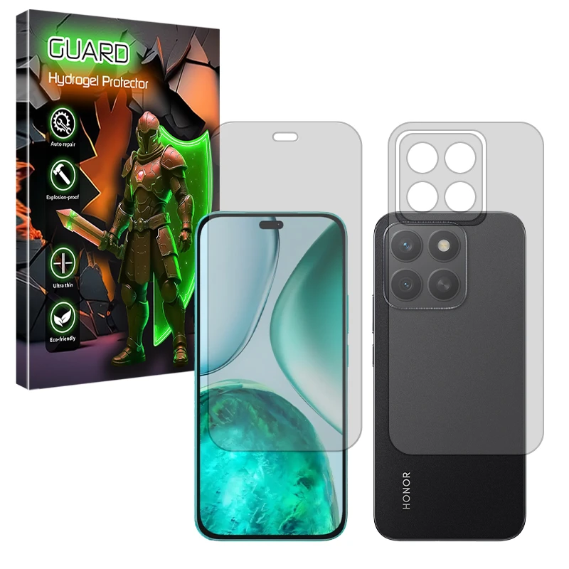 محافظ صفحه نمایش مات گارد مدل Tough مناسب برای گوشی موبایل آنر X8c به همراه محافظ پشت گوشی