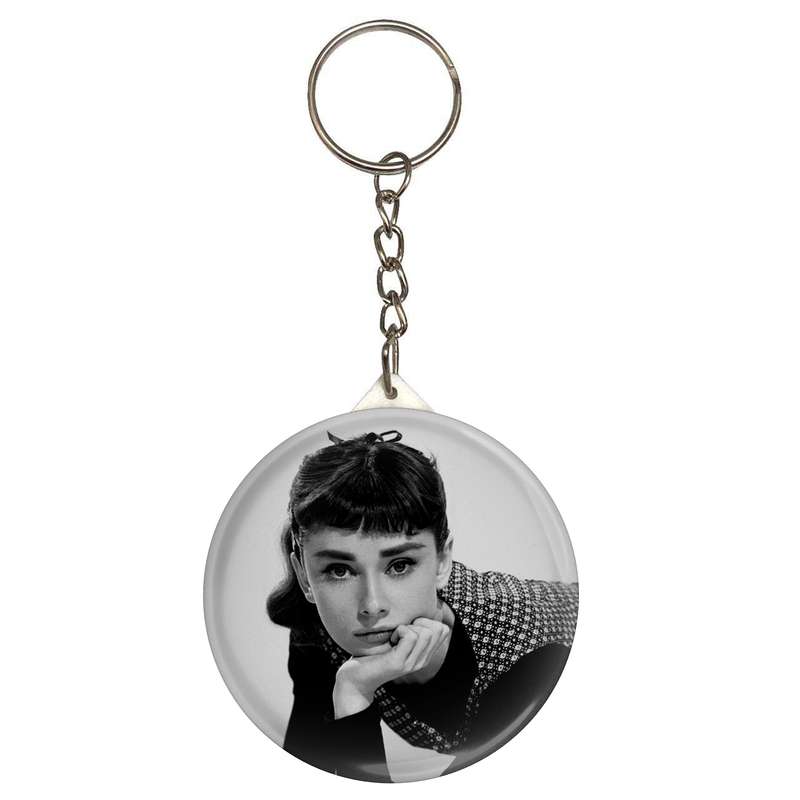 جاکلیدی طرح بازیگر آدری هپبورن مدل S5819 جاکلیدی طرح بازیگر آدری هپبورن مدل S5819