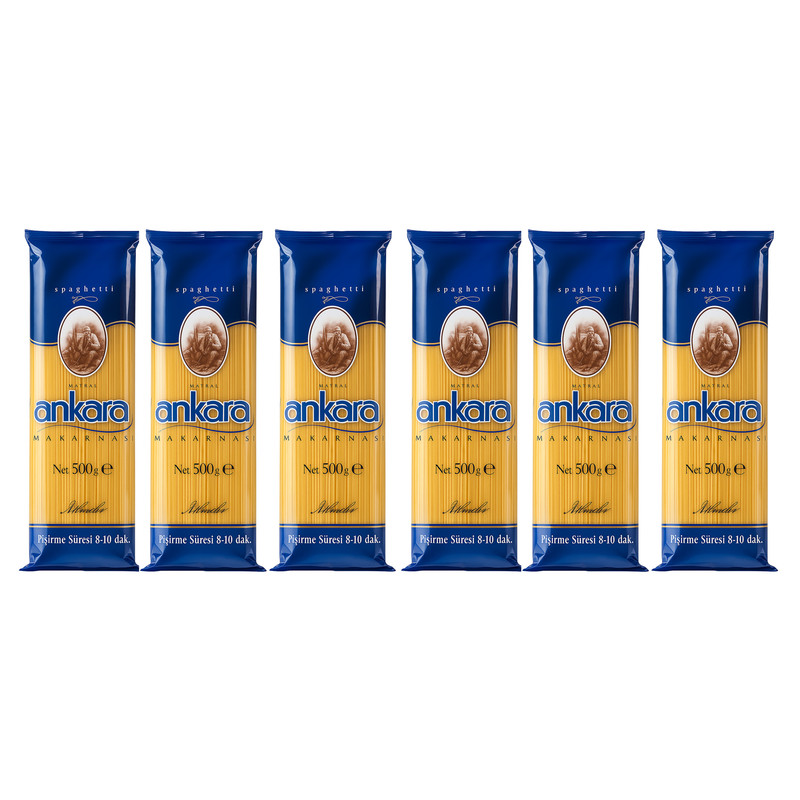 اسپاگتی آنکارا - 500 گرم بسته 6 عددی