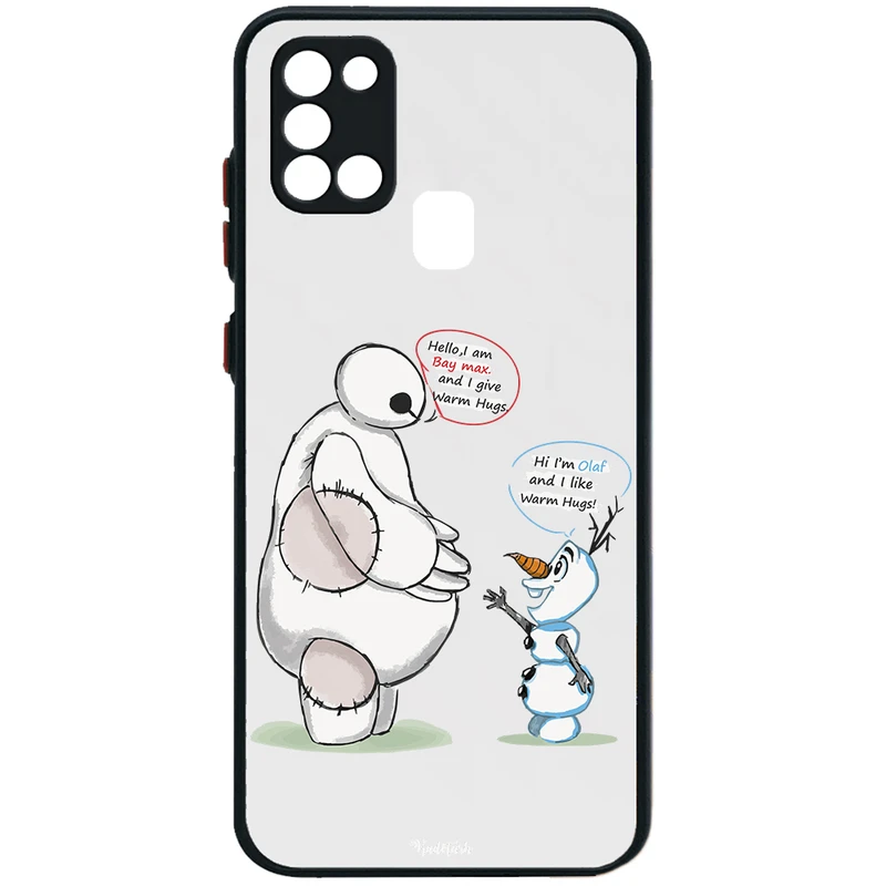 کاور طرح Olaf & Baymax مناسب برای گوشی موبایل سامسونگ Galaxy A21S 