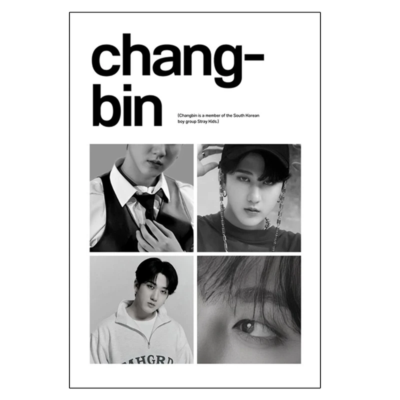 پوستر مدل استری کیدز Stray kids طرح چانگبین Changbin کد 985