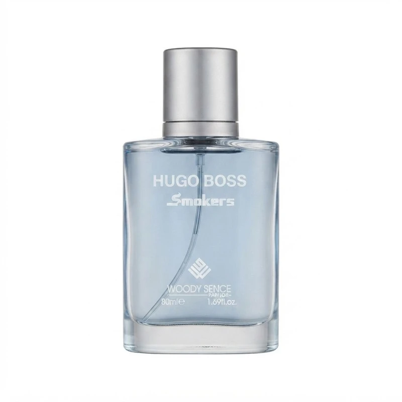عطر جیبی مردانه وودی سنس مدل Hugo Boss Smokers با رایحه خنک و گیاهی حجم 30 میلی‌لیتر