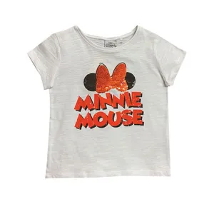 تی شرت آستین کوتاه دخترانه دیزنی مدل 1081