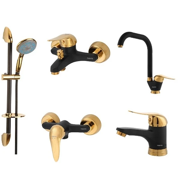 ست شیرآلات فاخته مدل زحل MT2 مجموعه 5 عددی 