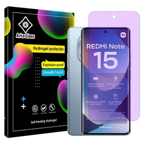 Arka Glass Hydrogel model anti-purple Screen Protector for Xiaomi Redmi Note 15 4G mobile phone