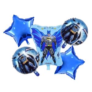 بادکنک فویلی مدل بتمن کد Batman5pcB3 مجموعه 5 عددی