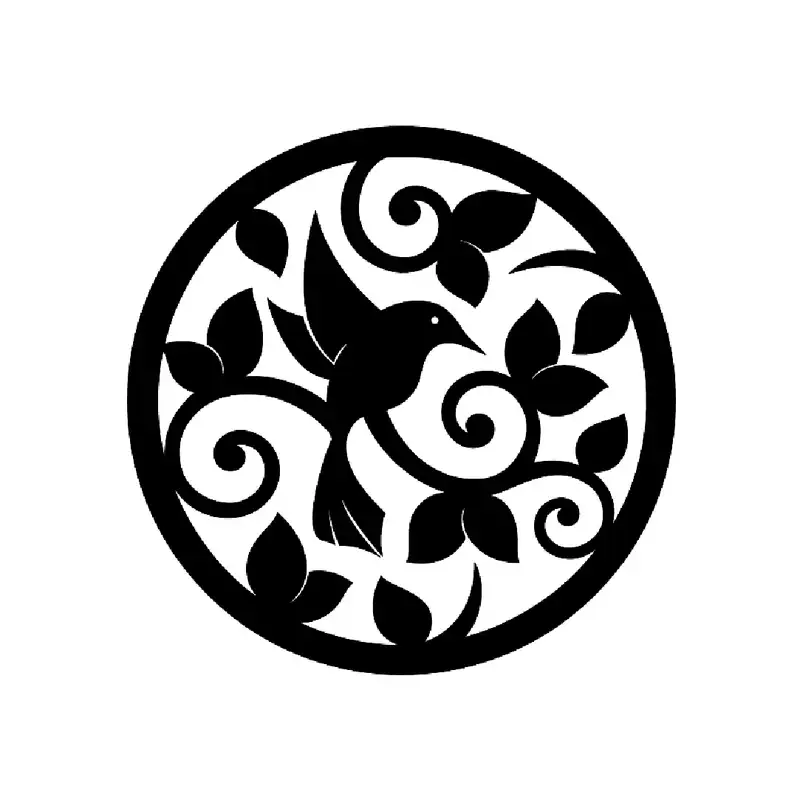 شابلون باتیس آرت طرح پرنده کد 50-327