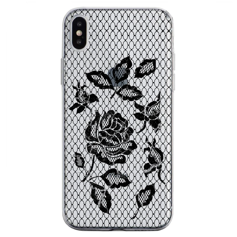 کاور مگافون طرح گل مدل C43-B مناسب برای گوشی موبایل اپل Iphone Xs Max